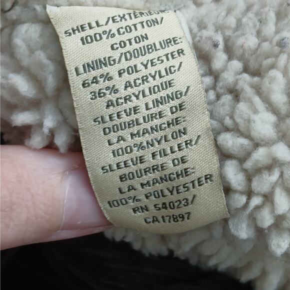 VTG Y2K Old Navy Corduroy Trucker Jacket Men's Large Sherpa Lined Brown SZ Large - Picture 5 of 7